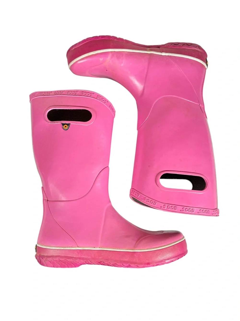 BOGS Pull-on Rubber Rain Boots in pink